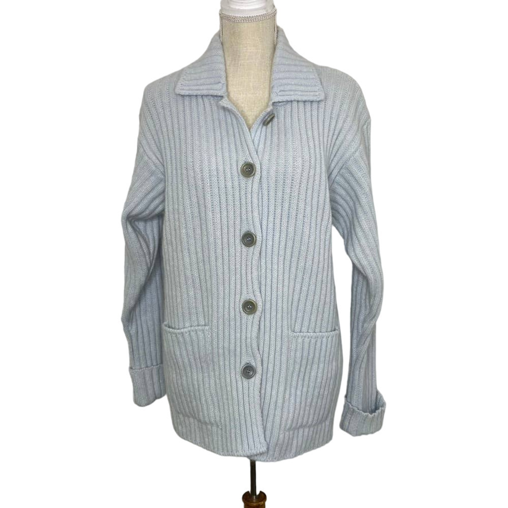 Escada baby blue wool/angora cardigan‎
